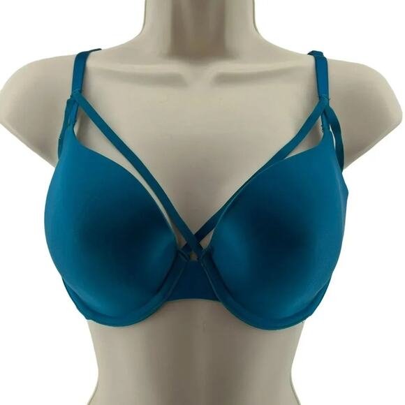 Victoria's Secret Pretty Teal Lightly-lined Full-coverage Bra 34D - Picture 1 of 9